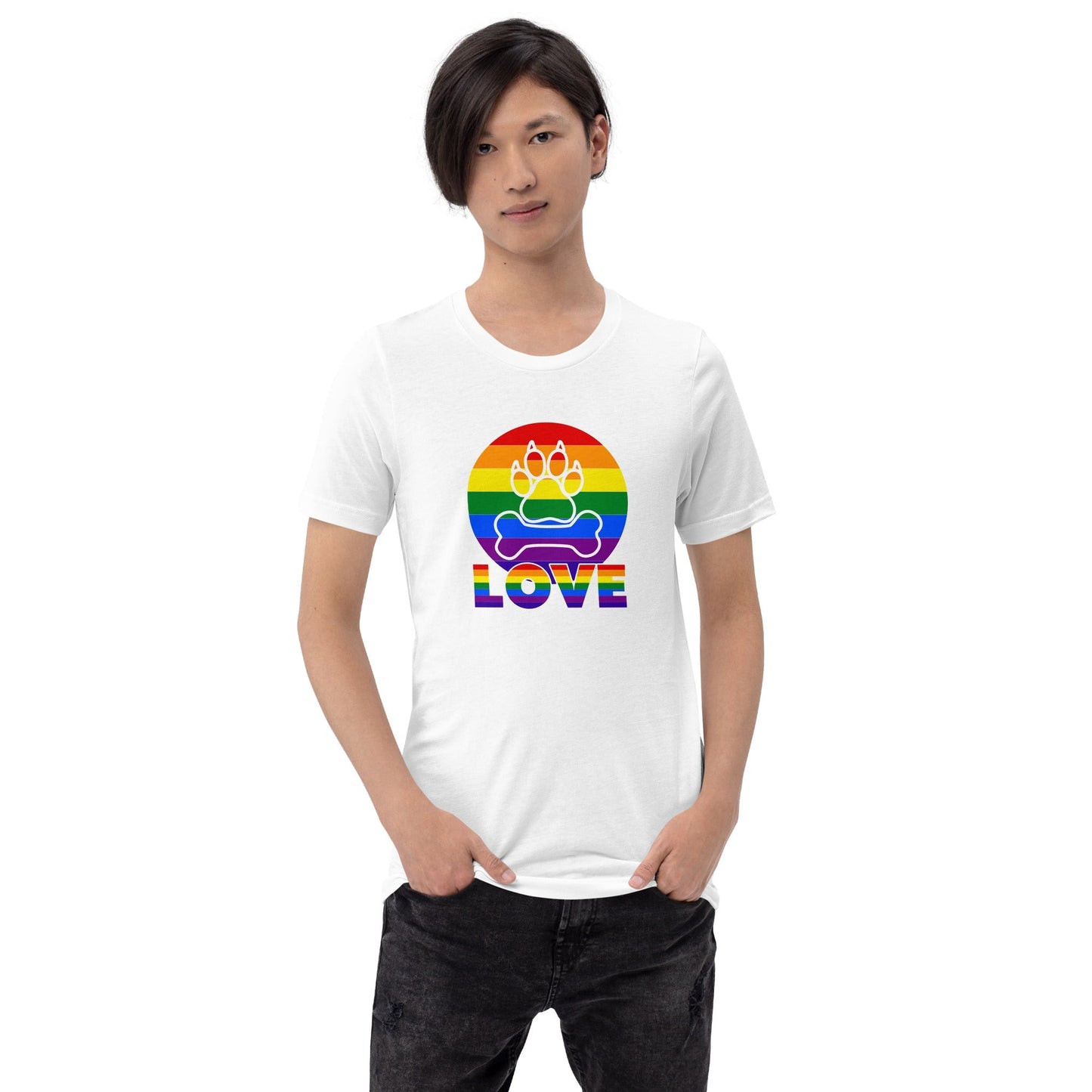 Doggy Love Rainbow T-Shirt - DoggyLoveandMore