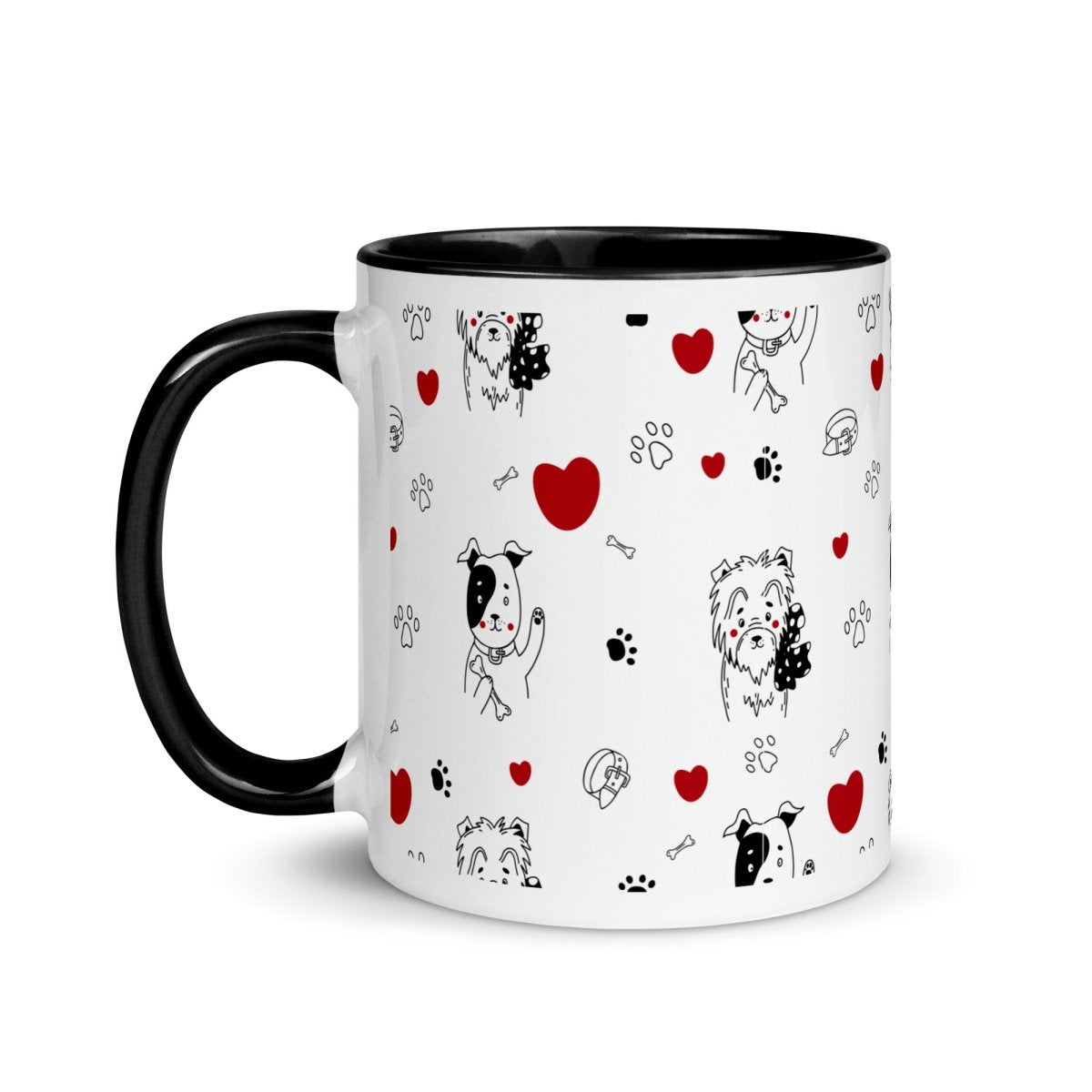 Dogs and Hearts Mug - DoggyLoveandMore