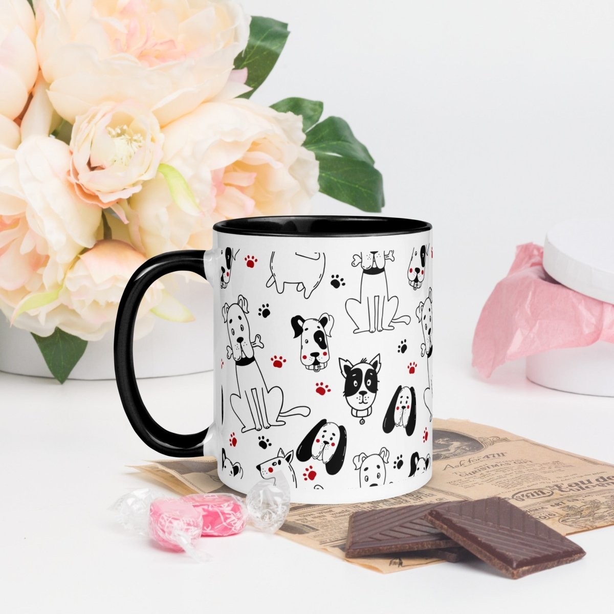 Dogs and Paws Mug - DoggyLoveandMore
