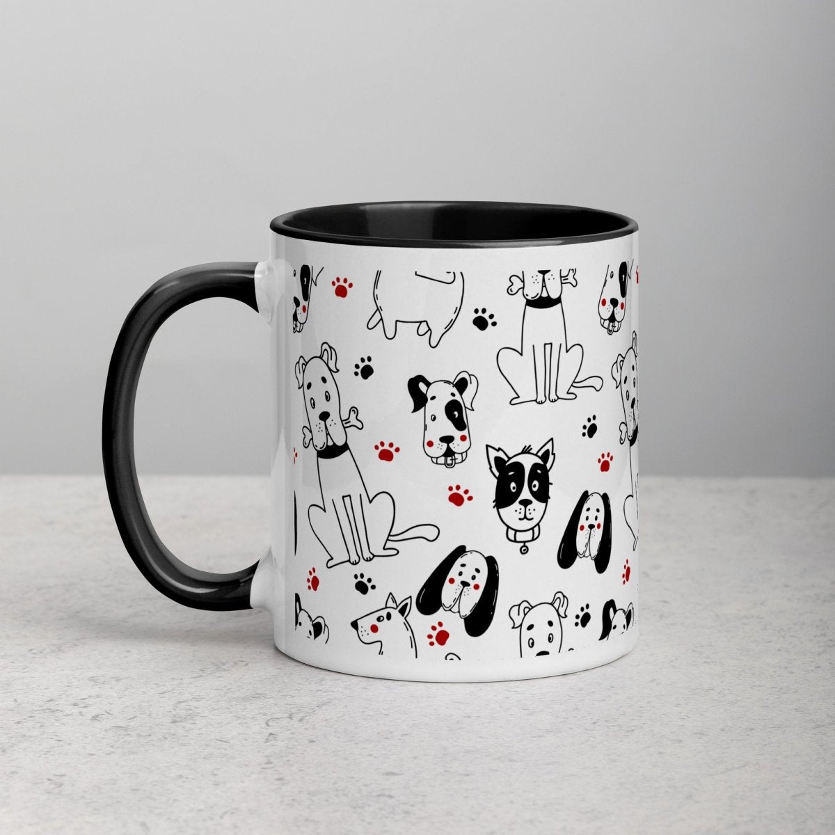 Dogs and Paws Mug - DoggyLoveandMore
