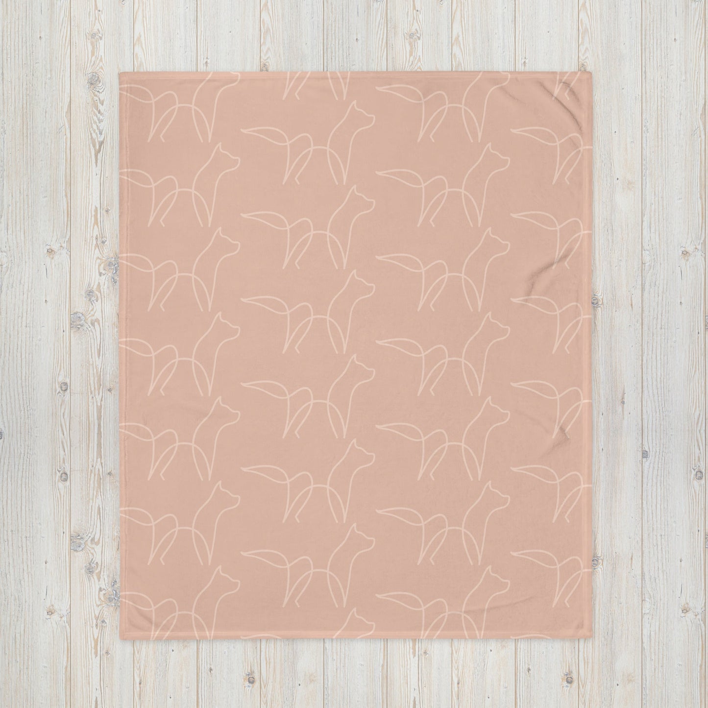 Dusty Rose Throw Blanket - DoggyLoveandMore