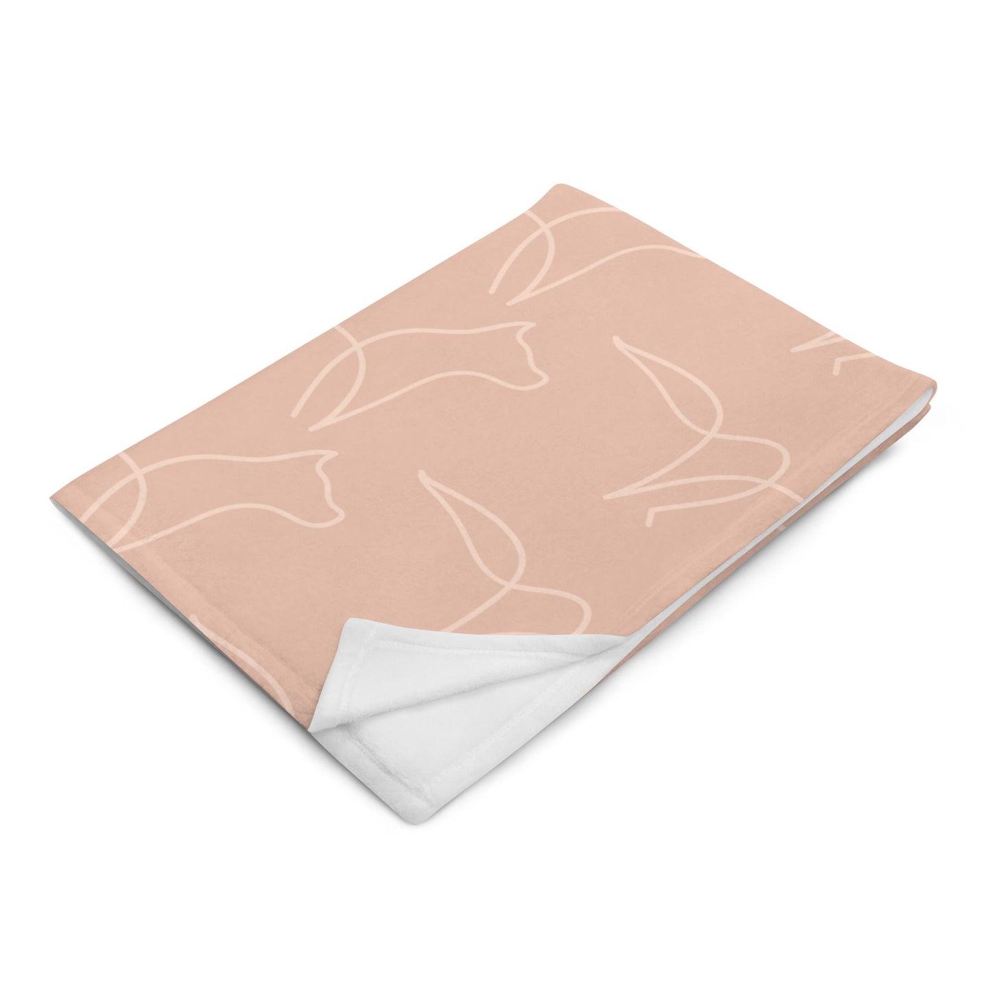 Dusty Rose Throw Blanket - DoggyLoveandMore