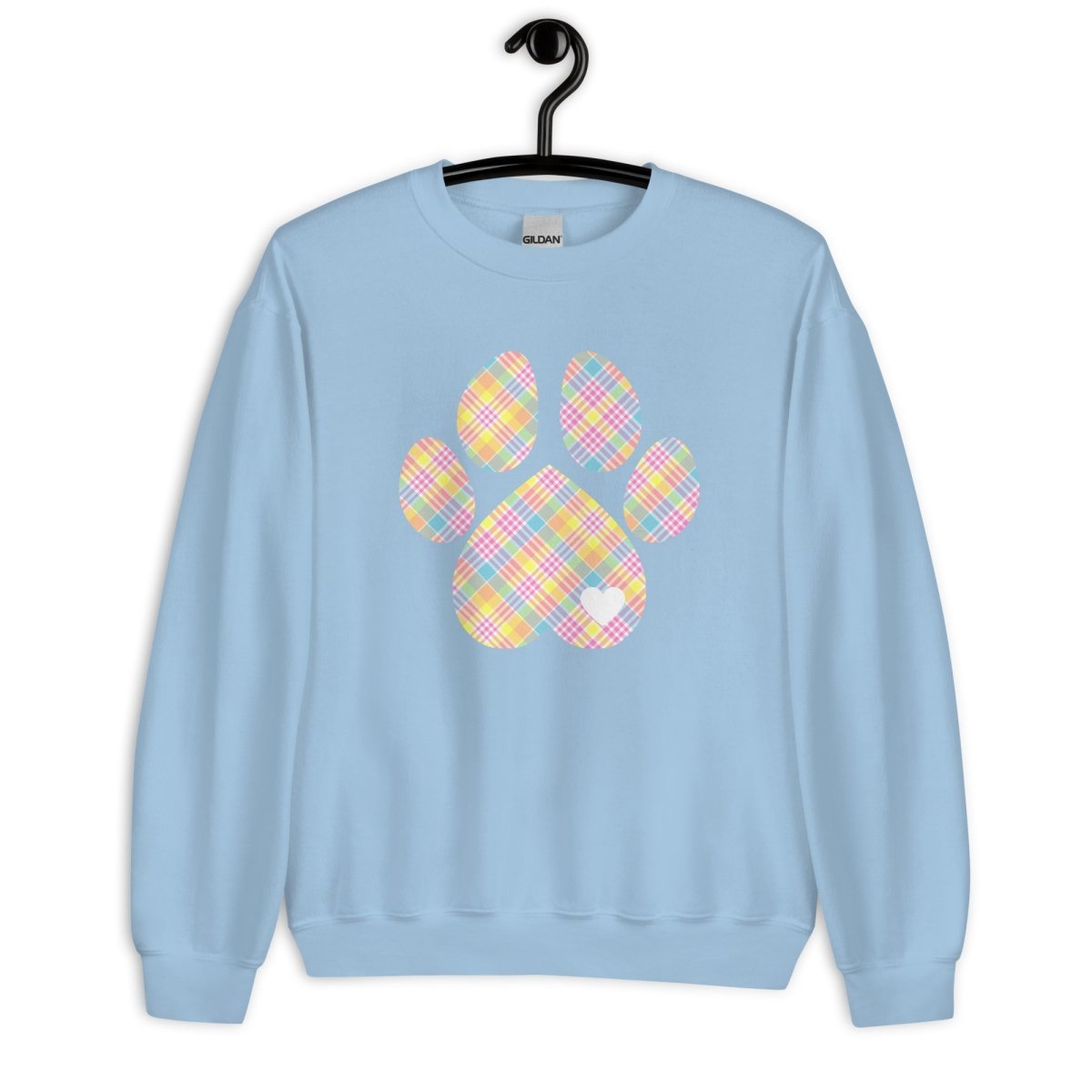 Easter Plaid Dog Paw Sweatshirt - DoggyLoveandMore