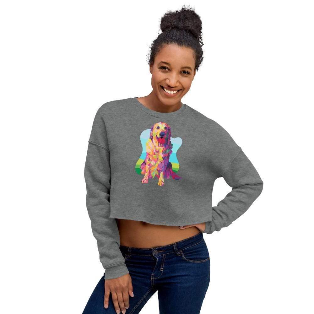 Golden Retriever Crop Sweatshirt - DoggyLoveandMore