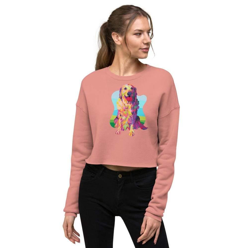 Golden Retriever Crop Sweatshirt - DoggyLoveandMore