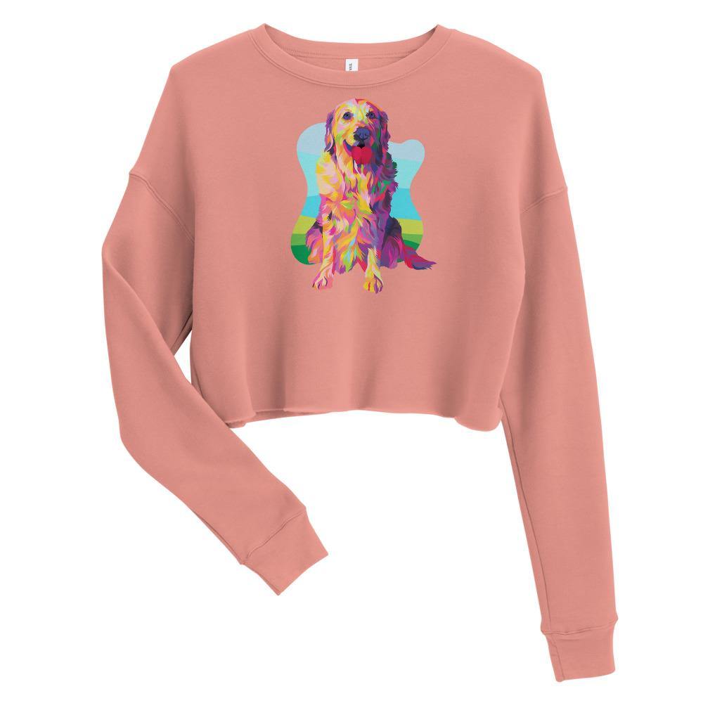 Golden Retriever Crop Sweatshirt - DoggyLoveandMore