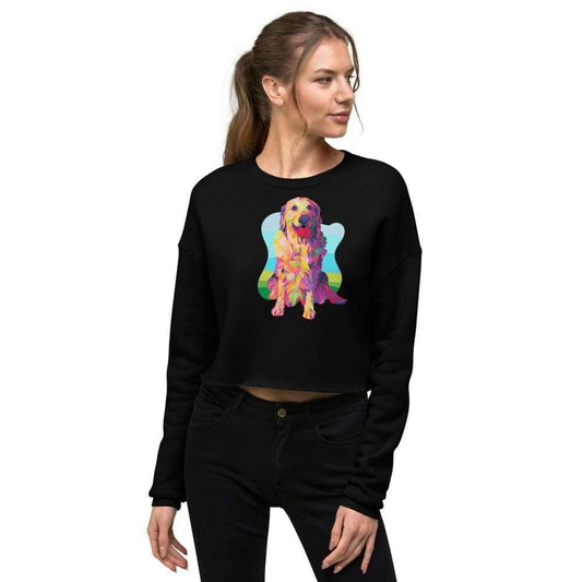 Golden Retriever Crop Sweatshirt - DoggyLoveandMore