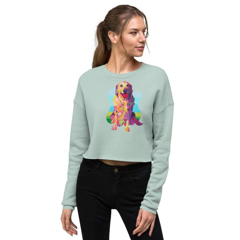 Golden Retriever Crop Sweatshirt - DoggyLoveandMore