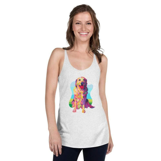 Golden Retriever Racerback Tank Top - DoggyLoveandMore