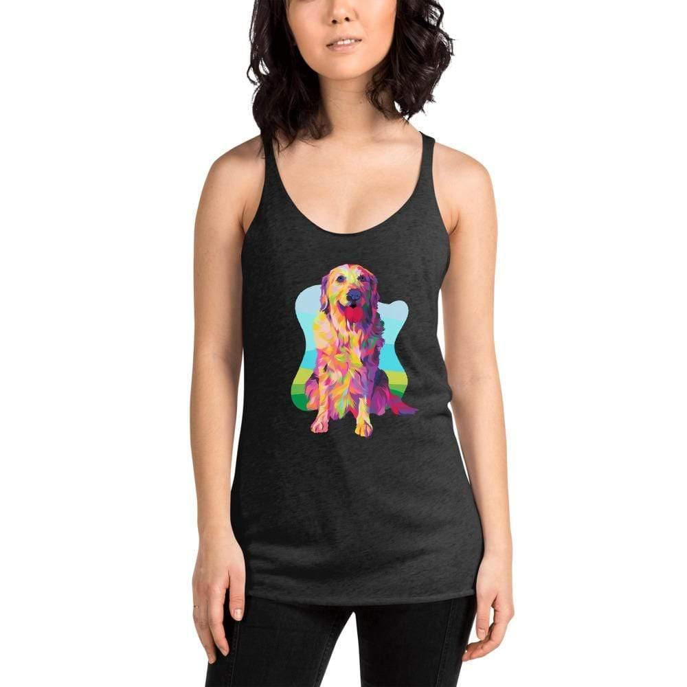 Golden Retriever Racerback Tank Top - DoggyLoveandMore