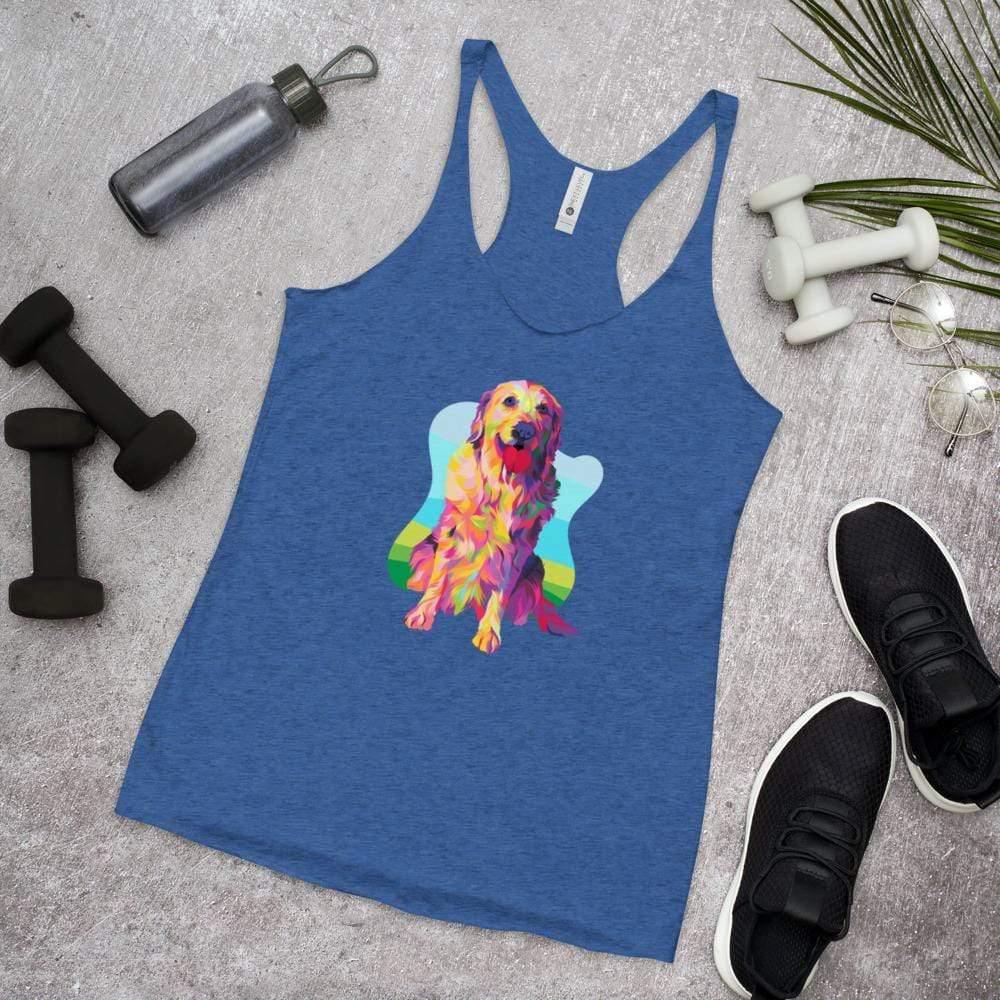 Golden Retriever Racerback Tank Top - DoggyLoveandMore