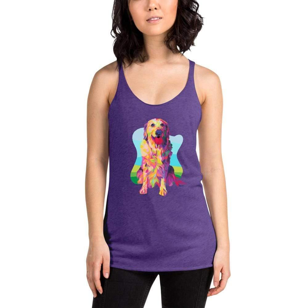 Golden Retriever Racerback Tank Top - DoggyLoveandMore