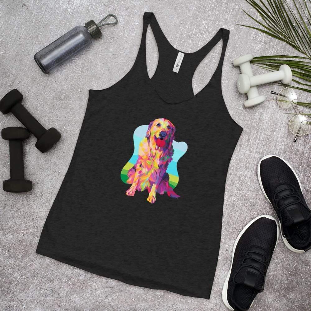 Golden Retriever Racerback Tank Top - DoggyLoveandMore