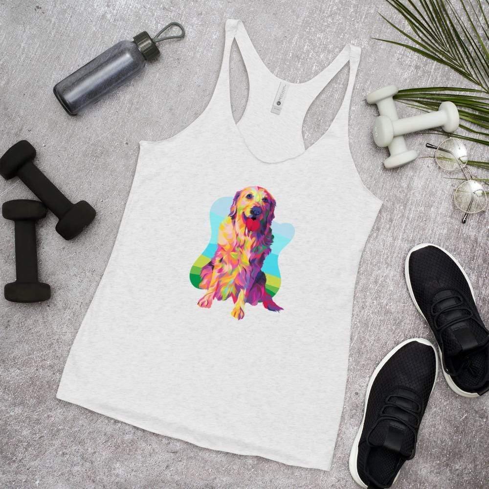 Golden Retriever Racerback Tank Top - DoggyLoveandMore