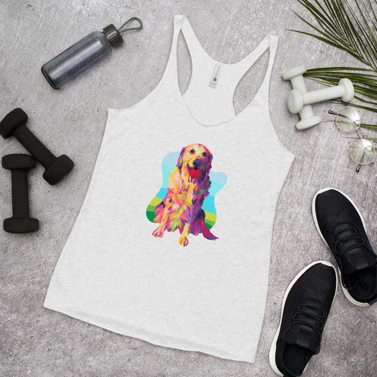 Golden Retriever Racerback Tank Top - DoggyLoveandMore
