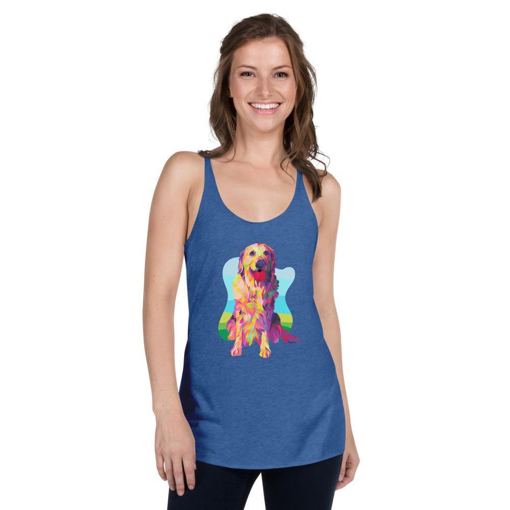 Golden Retriever Racerback Tank Top - DoggyLoveandMore