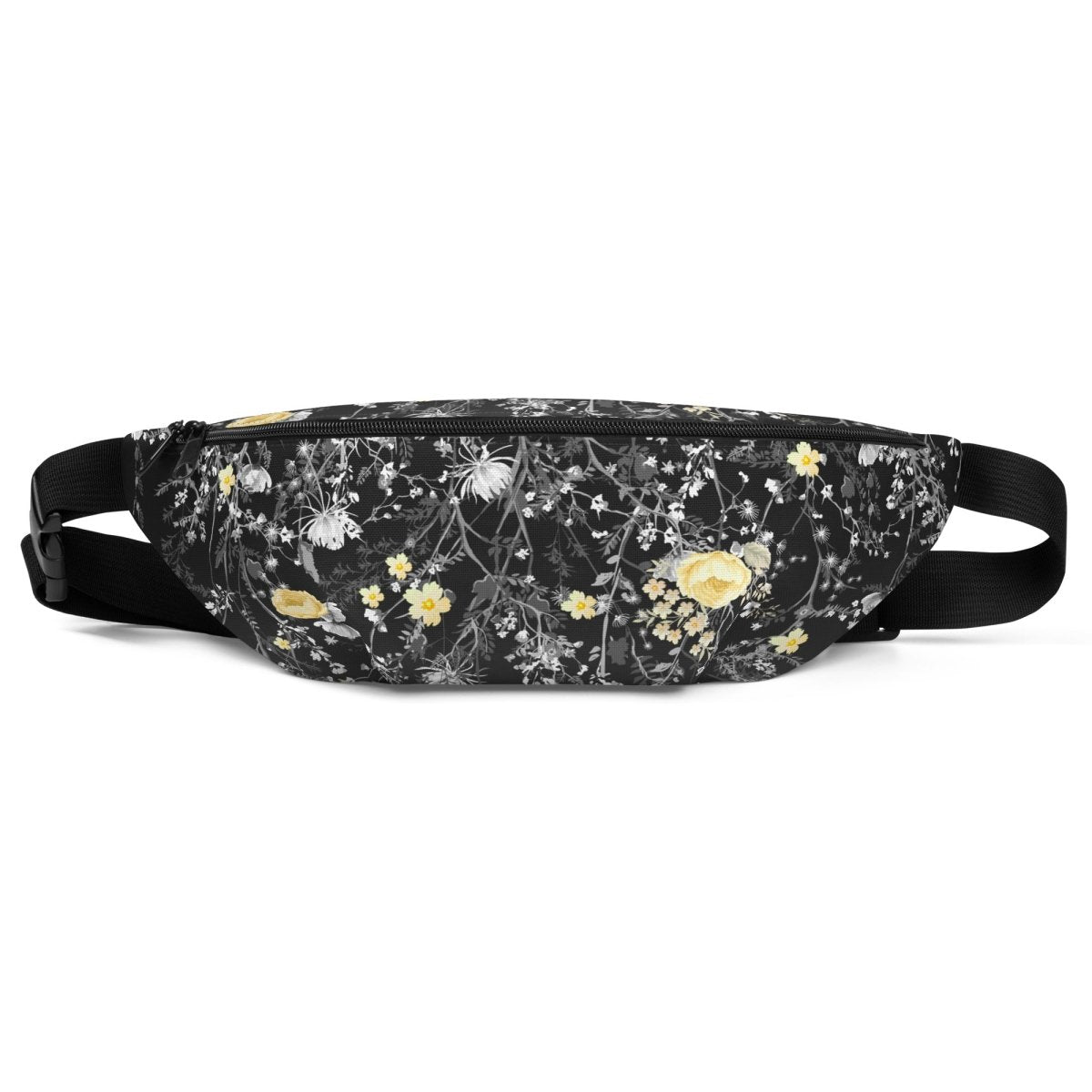 Grey Floral Fanny Pack - DoggyLoveandMore