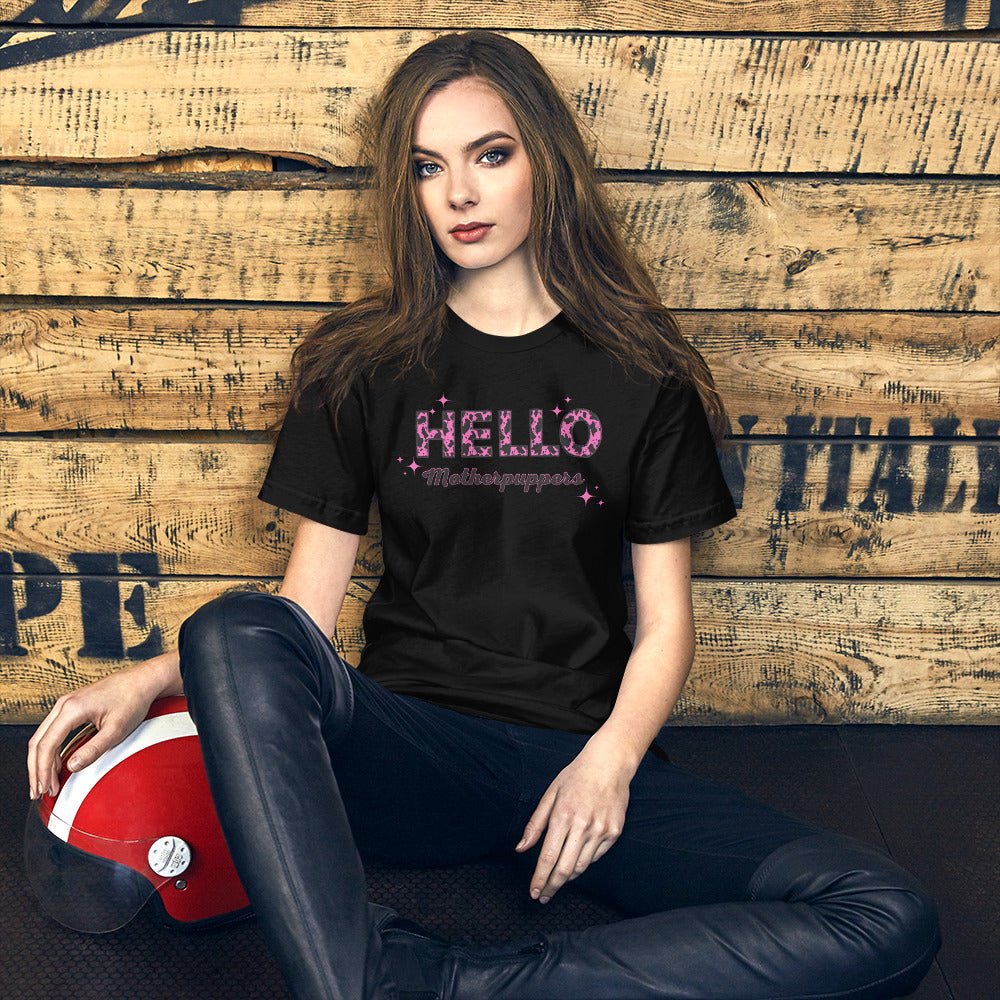 Hello Motherpuppers Dog Mom T-Shirt - DoggyLoveandMore