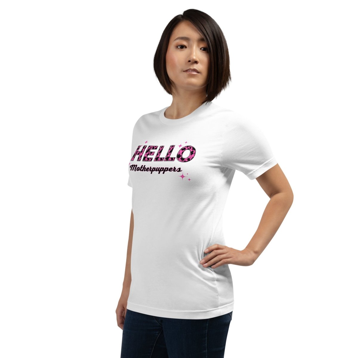 Hello Motherpuppers Dog Mom T-Shirt - DoggyLoveandMore