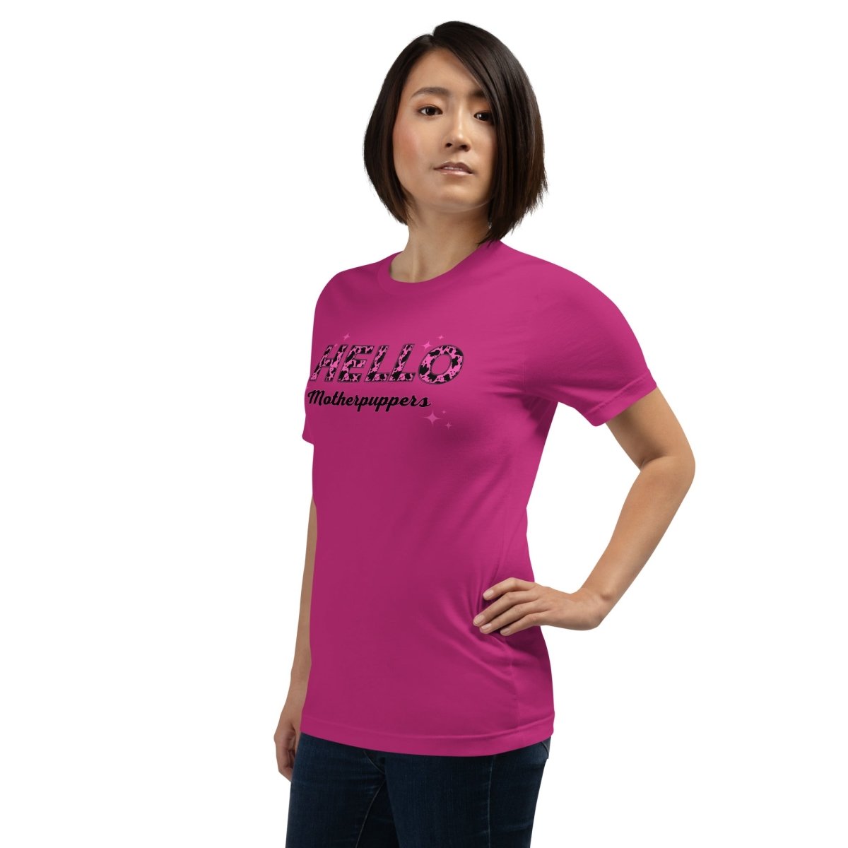 Hello Motherpuppers Dog Mom T-Shirt - DoggyLoveandMore