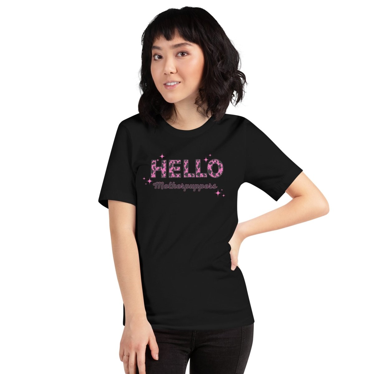 Hello Motherpuppers Dog Mom T-Shirt - DoggyLoveandMore