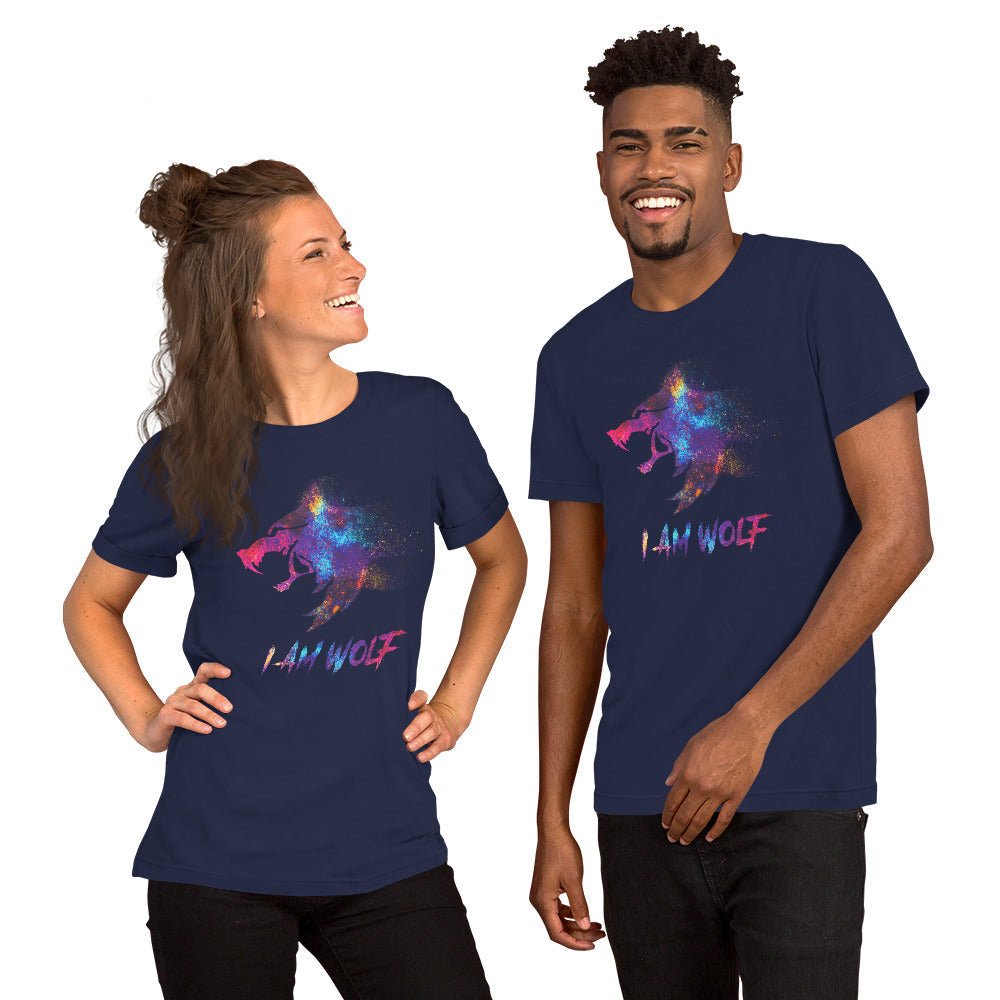 I AM WOLF Rainbow Graphic T-Shirt - DoggyLoveandMore