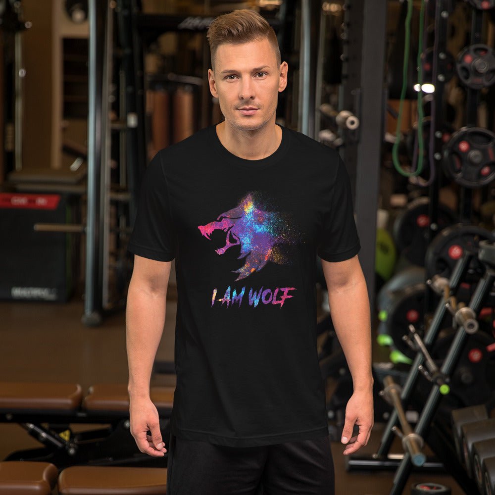 I AM WOLF Rainbow Graphic T-Shirt - DoggyLoveandMore