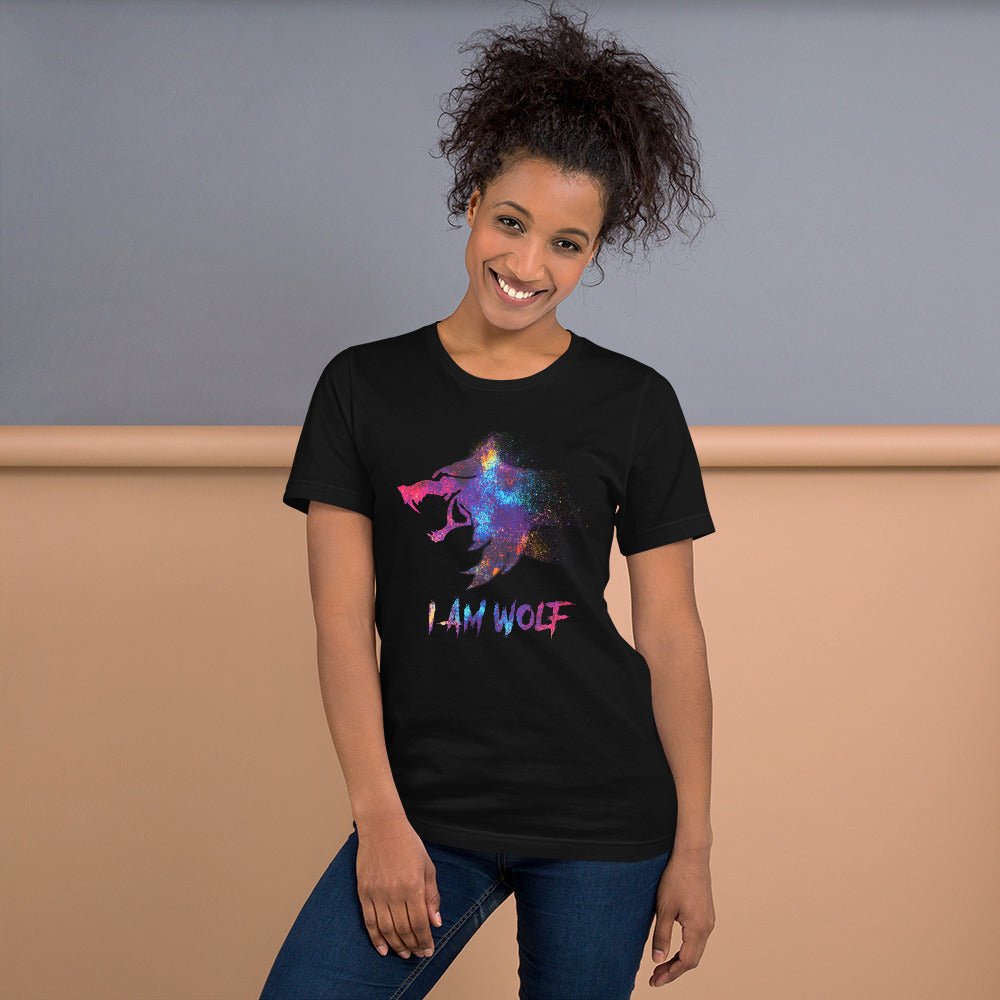 I AM WOLF Rainbow Graphic T-Shirt - DoggyLoveandMore