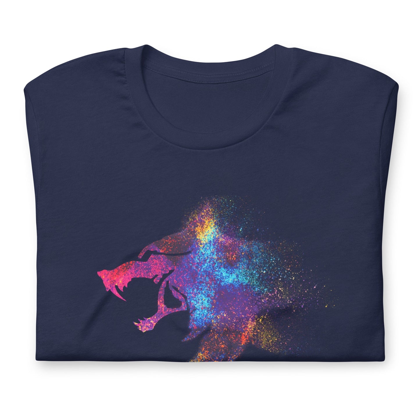I AM WOLF Rainbow Graphic T-Shirt