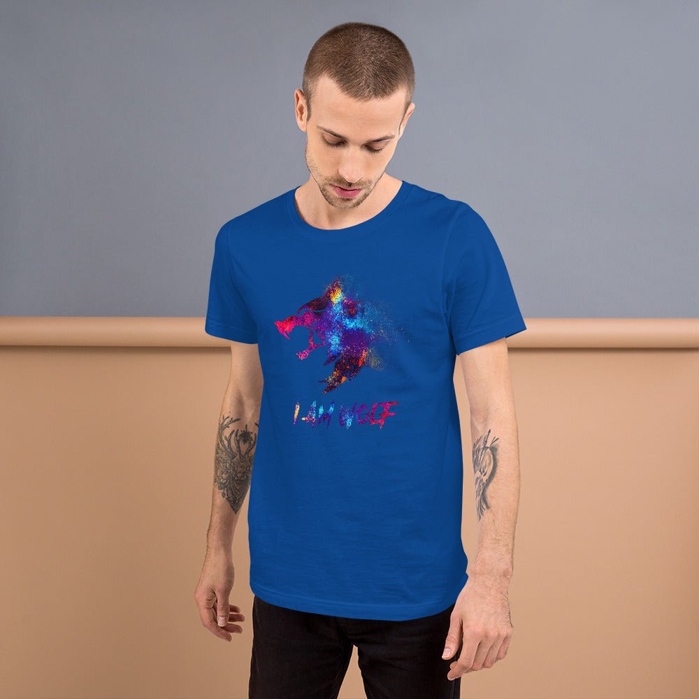 I AM WOLF Rainbow Graphic T-Shirt - DoggyLoveandMore