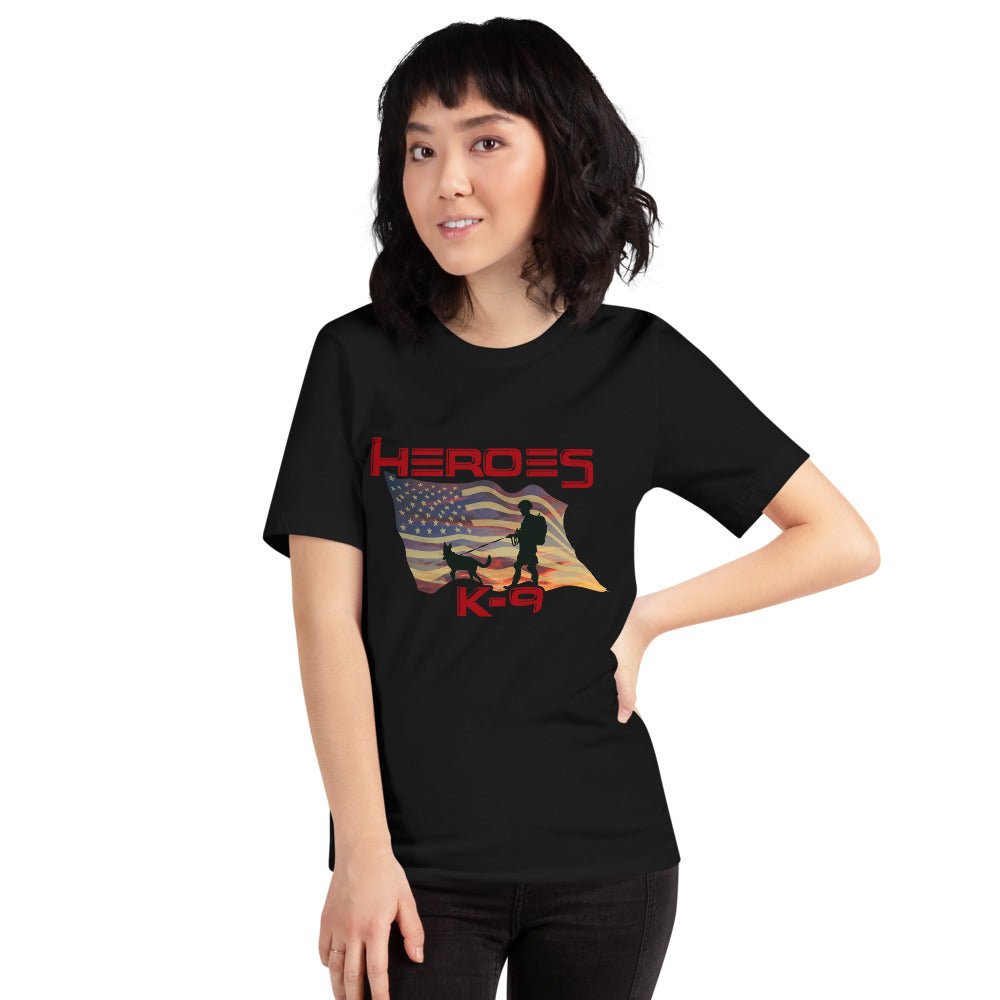 K-9 Military Dog Graphic T-Shirt-DoggyLoveandMore