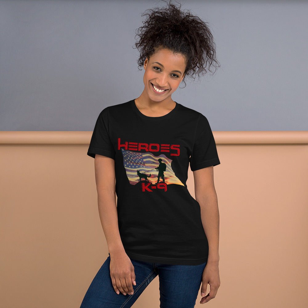 K-9 Military Dog Graphic T-Shirt-DoggyLoveandMore