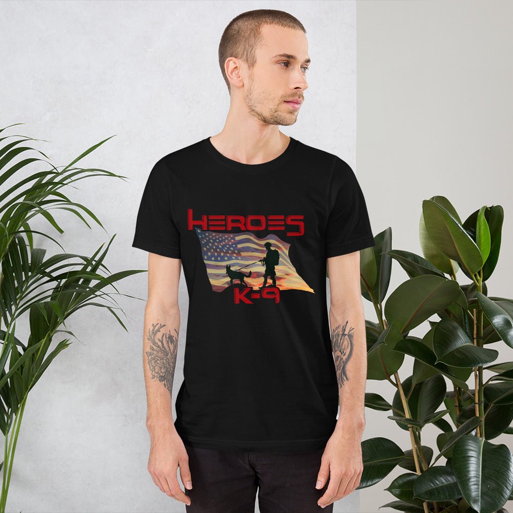 K-9 Military Dog Graphic T-Shirt-DoggyLoveandMore