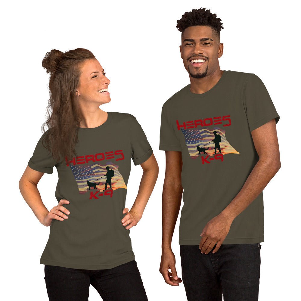 K-9 Military Dog Graphic T-Shirt