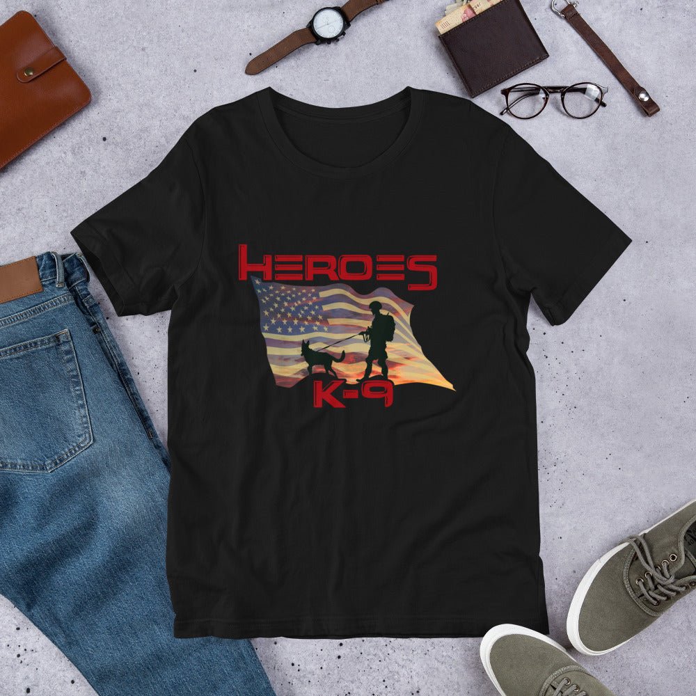 K-9 Military Dog Graphic T-Shirt-DoggyLoveandMore
