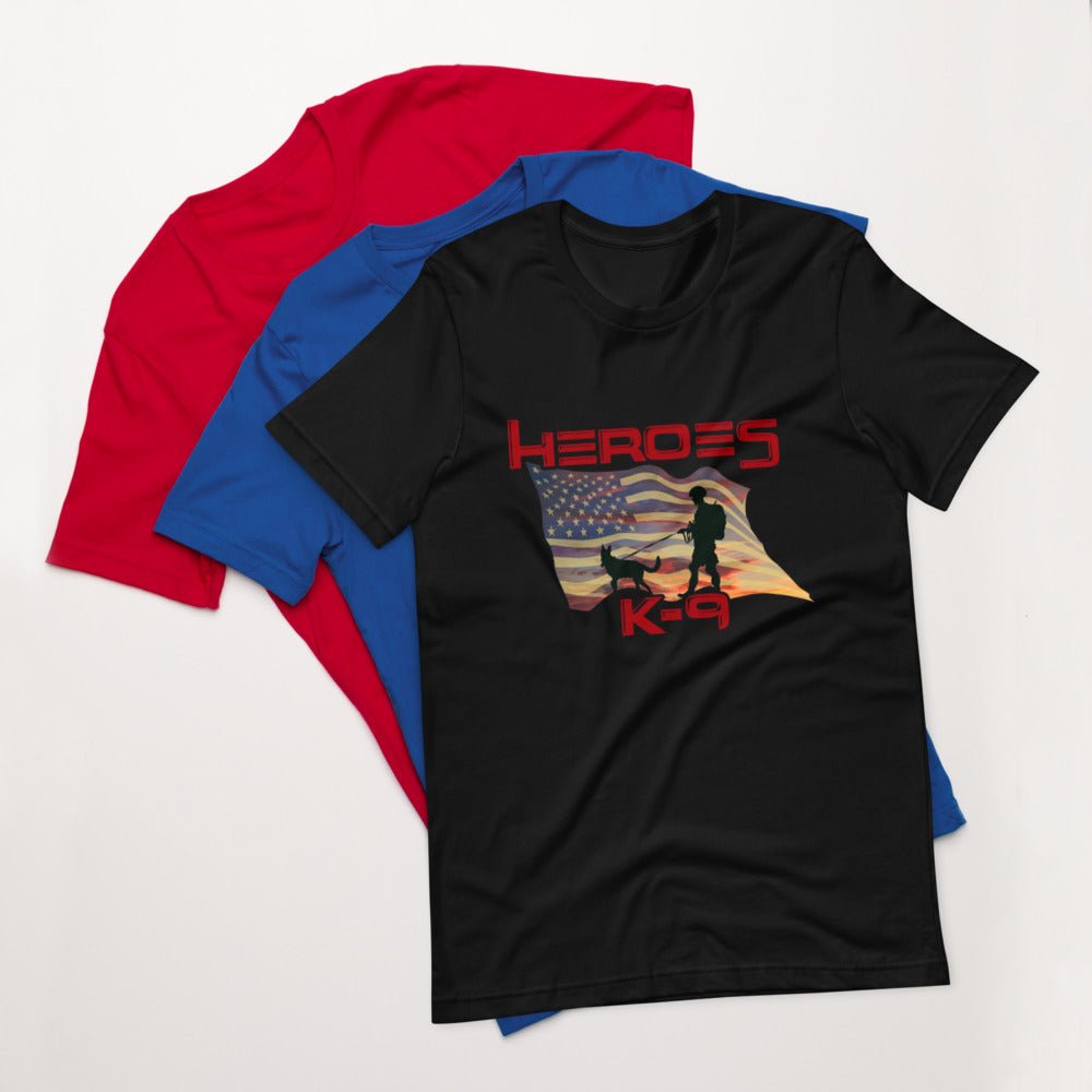 K-9 Military Dog Graphic T-Shirt-DoggyLoveandMore