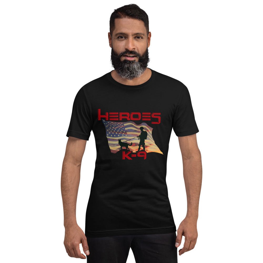 K-9 Military Dog Graphic T-Shirt-DoggyLoveandMore