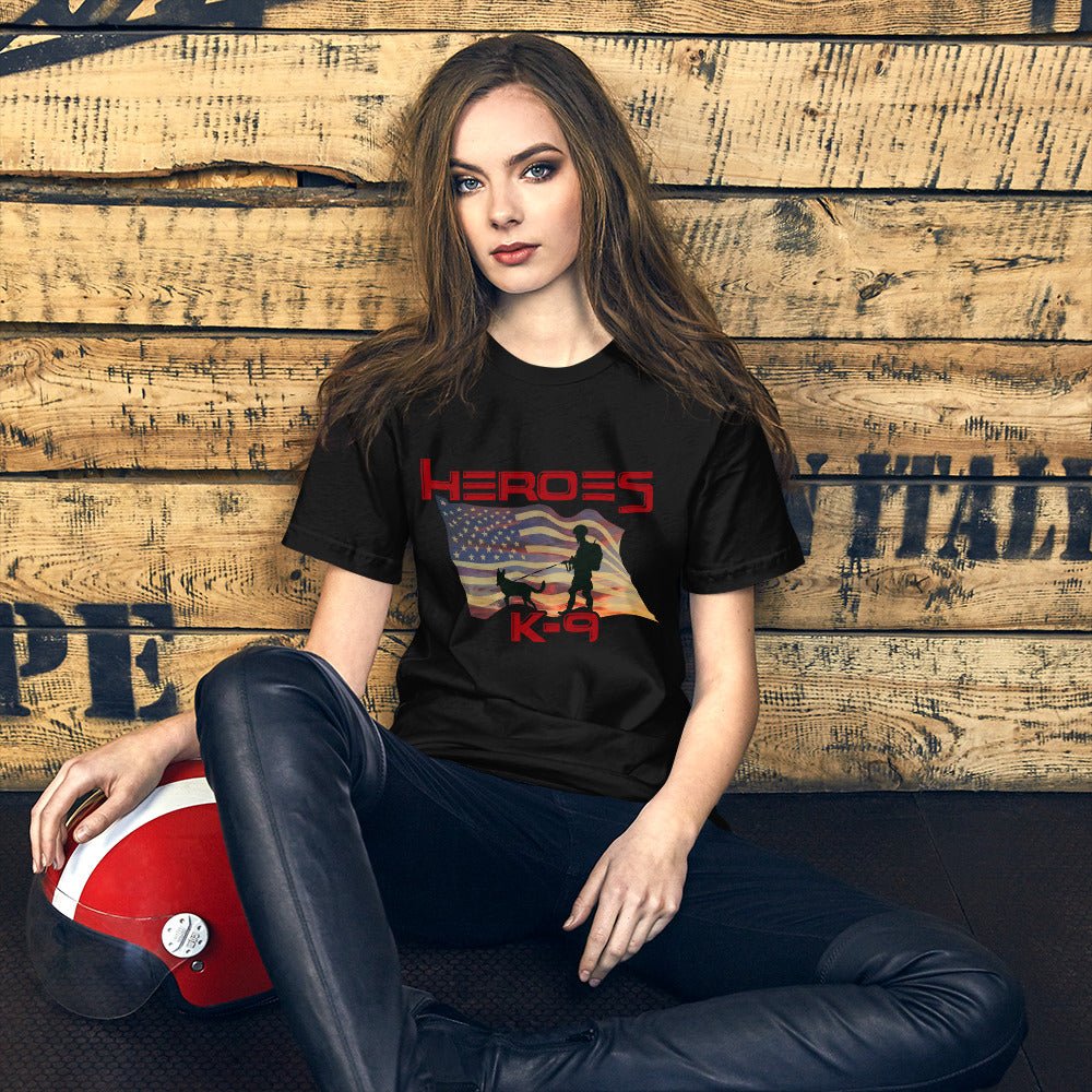K-9 Military Dog Graphic T-Shirt-DoggyLoveandMore