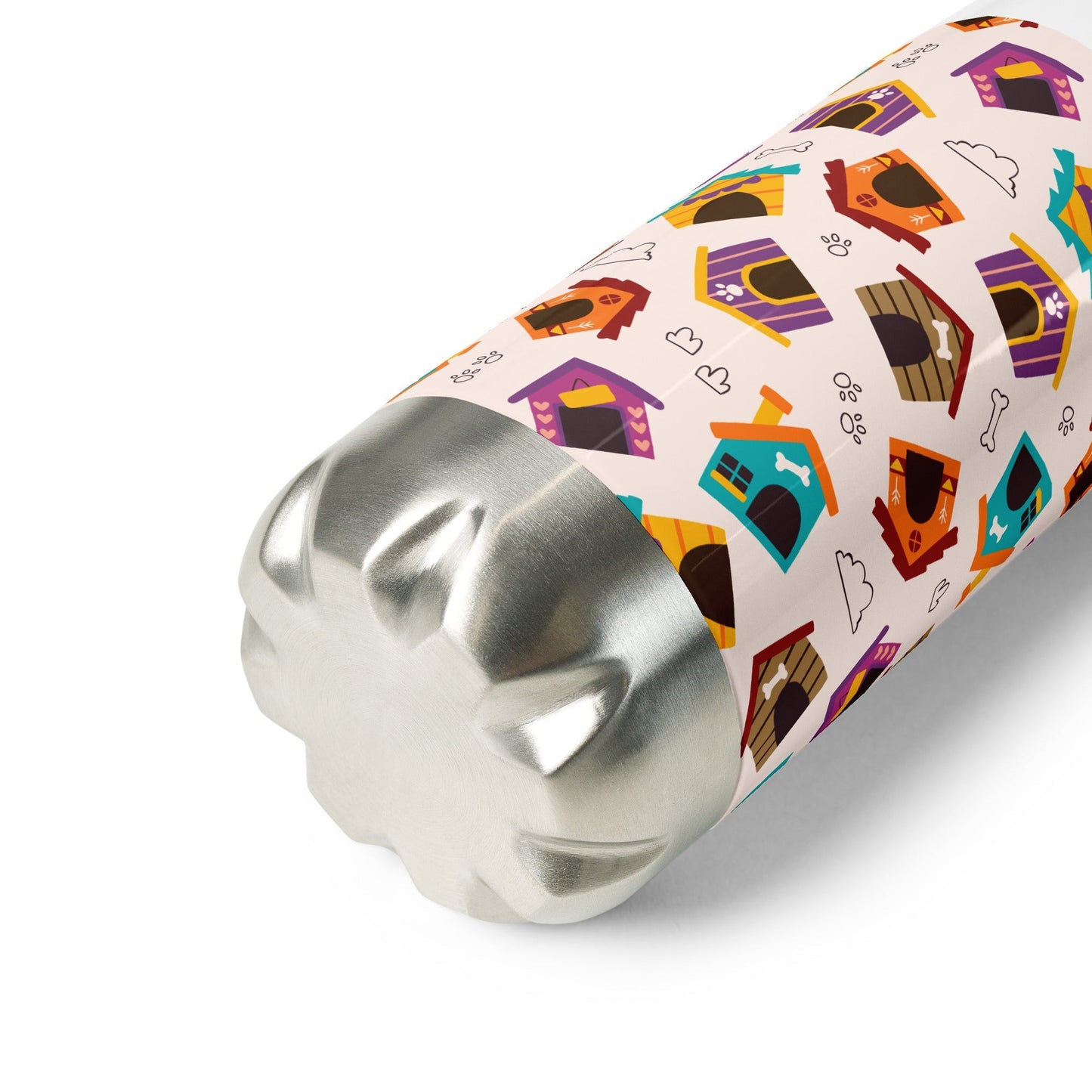 Kids Dog House Stainless Steel Water Bottle-DoggyLoveandMore
