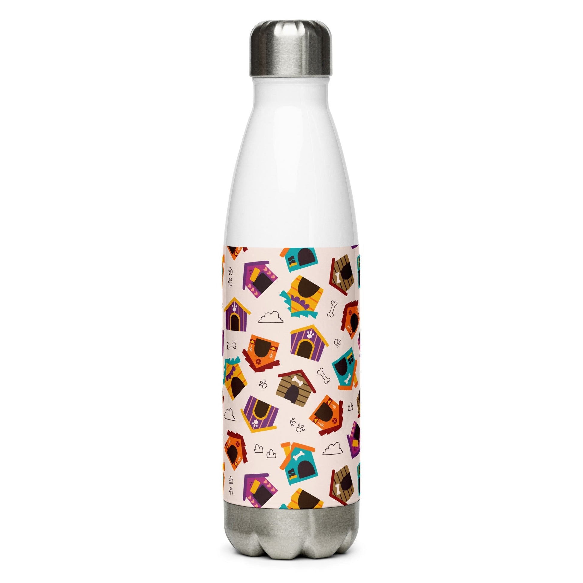 Kids Dog House Stainless Steel Water Bottle-DoggyLoveandMore