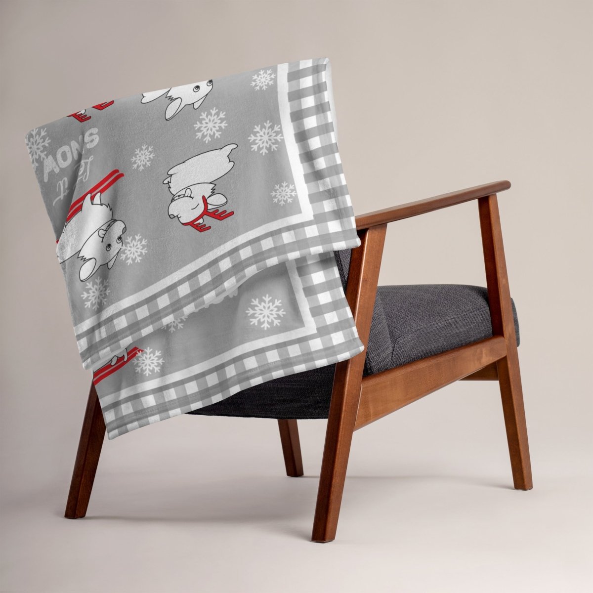 Let It Snow Dogs Throw Blanket - DoggyLoveandMore