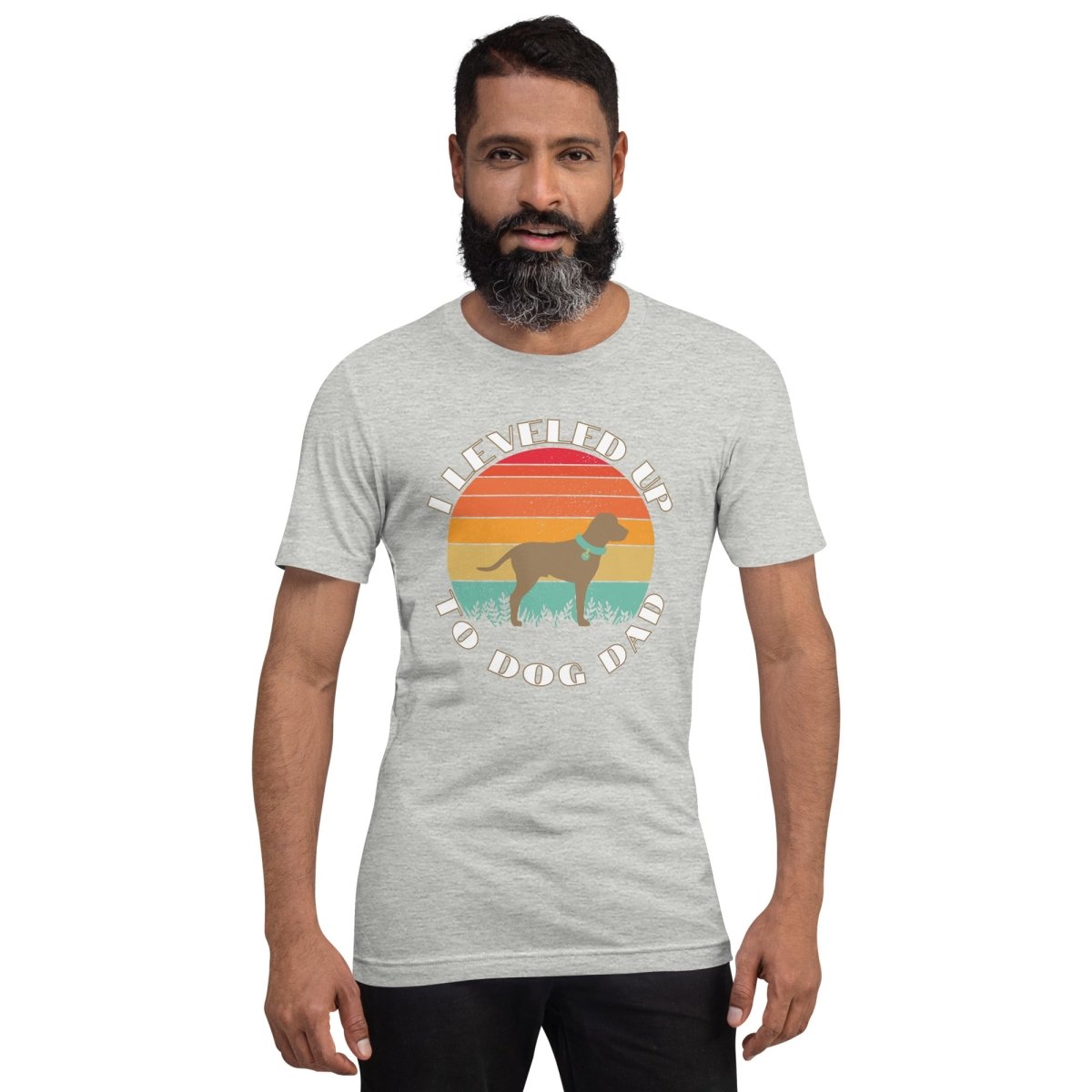 Leveled Up Dog Dad T-Shirt - DoggyLoveandMore