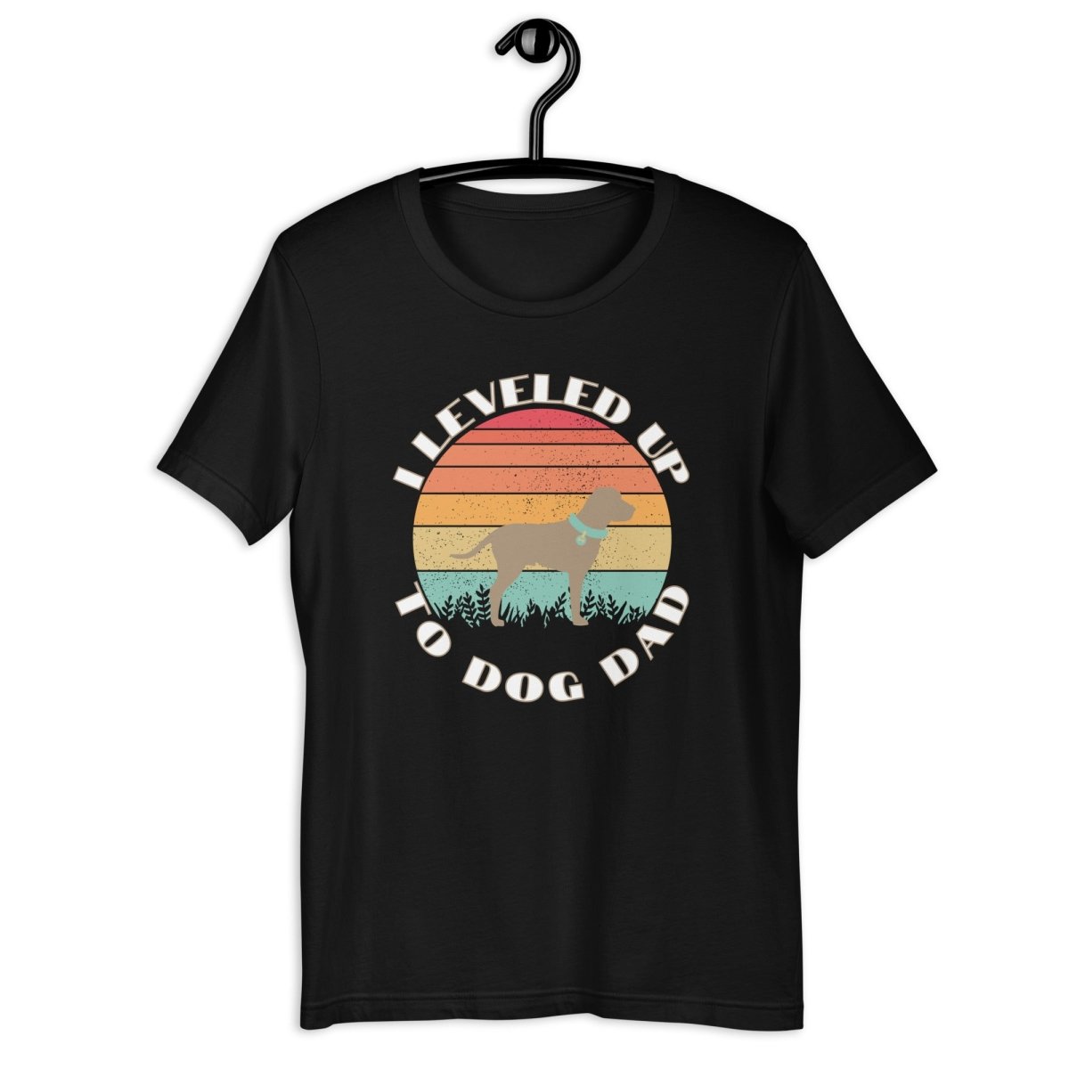 Leveled Up Dog Dad T-Shirt - DoggyLoveandMore