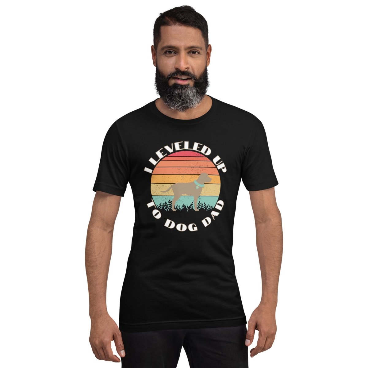 Leveled Up Dog Dad T-Shirt - DoggyLoveandMore