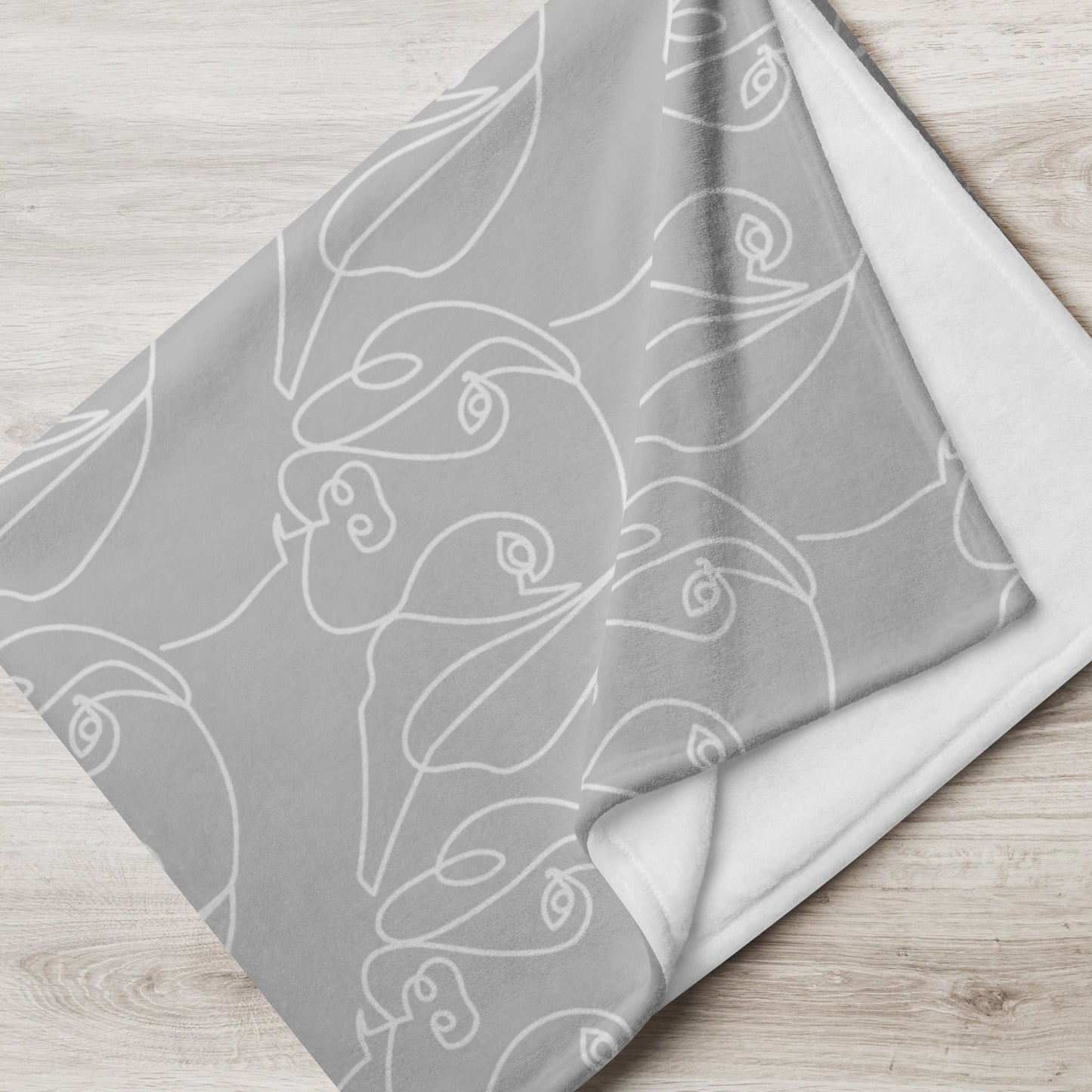 Light Grey Throw Blanket-DoggyLoveandMore