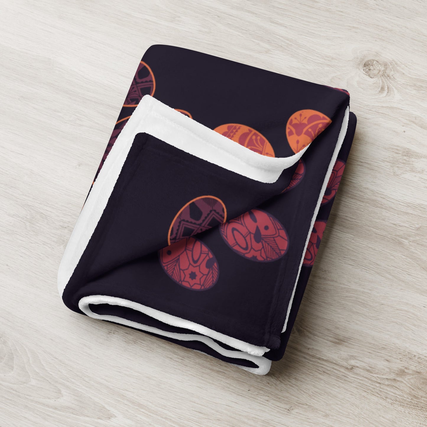 Mandala Paw Prints Throw Blanket-DoggyLoveandMore