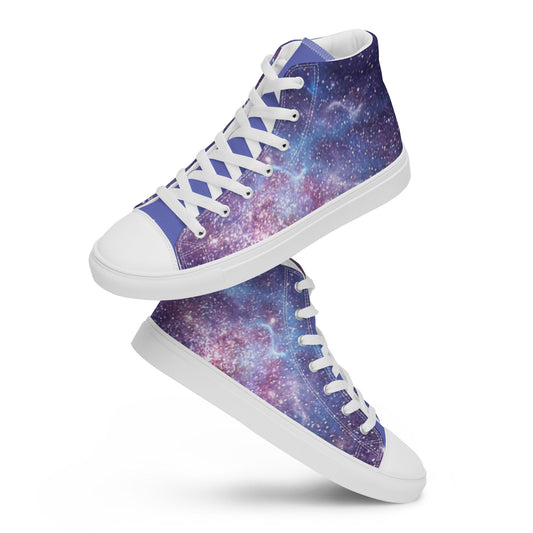 Men’s Blue Galaxy Sneakers-DoggyLoveandMore