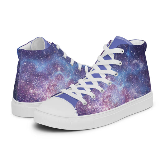 Men’s Blue Galaxy Sneakers-DoggyLoveandMore