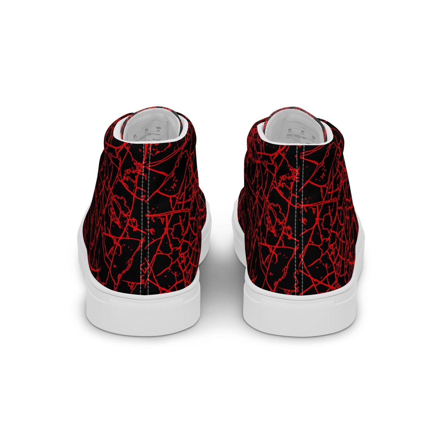 Men’s Red Crackle Sneakers-DoggyLoveandMore