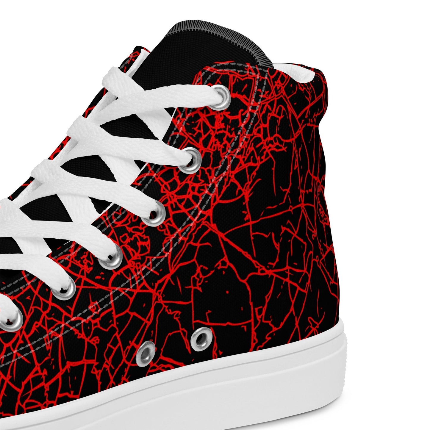 Men’s Red Crackle Sneakers